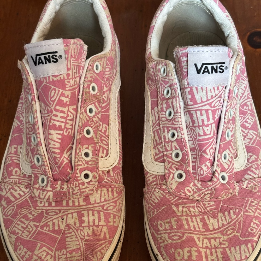 Vans Kids Pink Graphic Sneakers